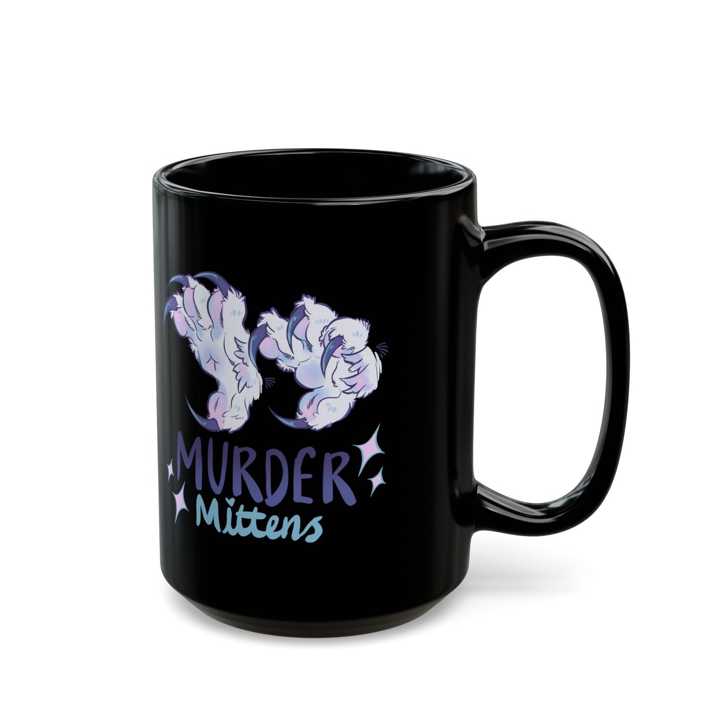 Murder Mittens - Black Mug (11oz, 15oz)