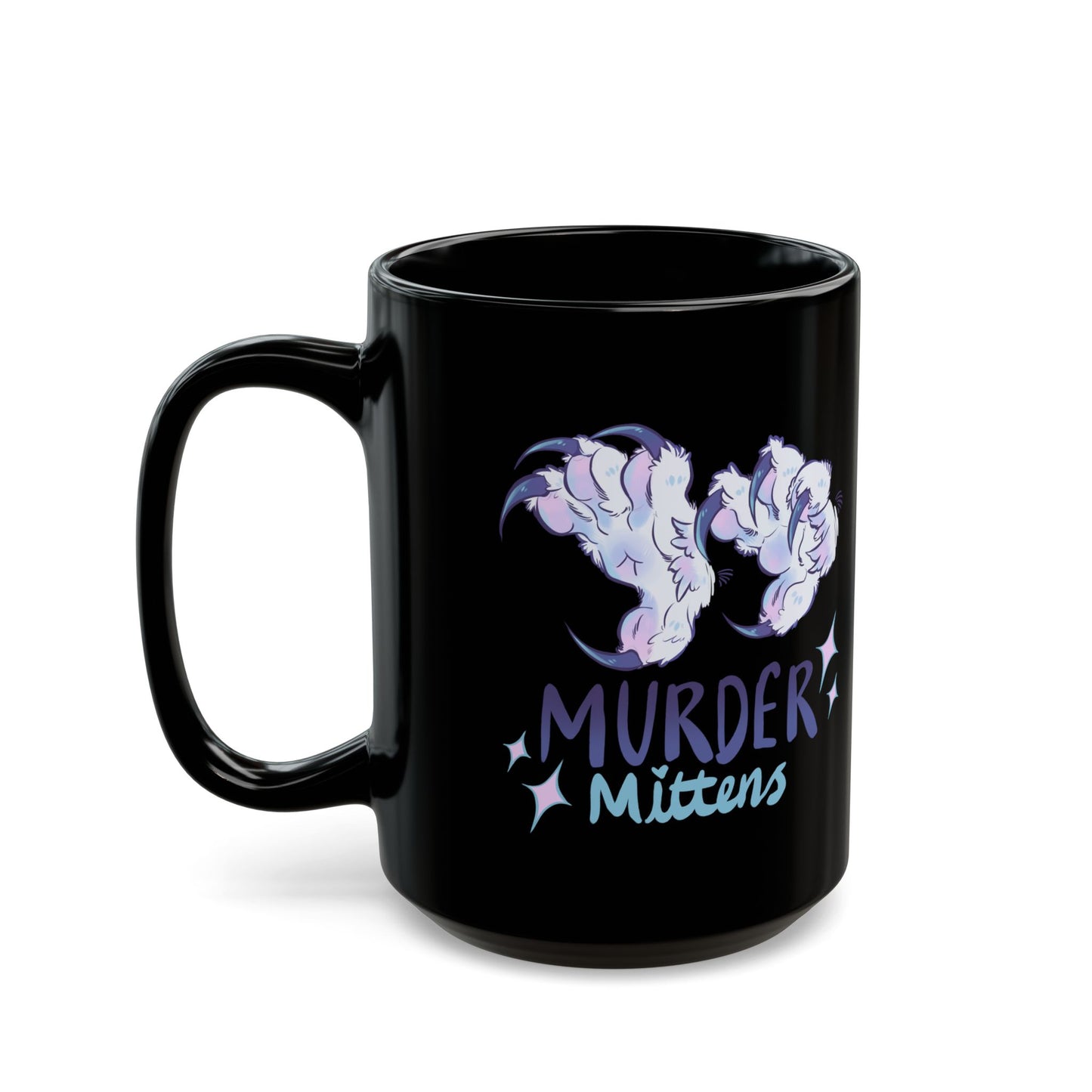 Murder Mittens - Black Mug (11oz, 15oz)