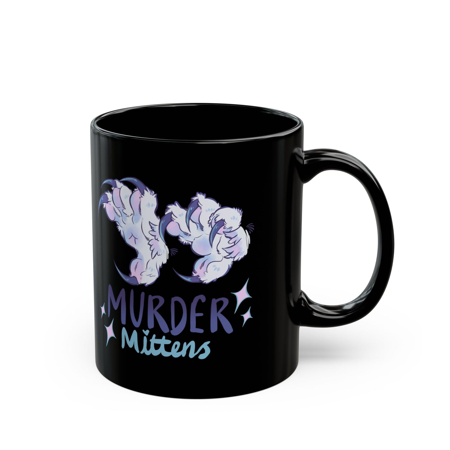 Murder Mittens - Black Mug (11oz, 15oz)