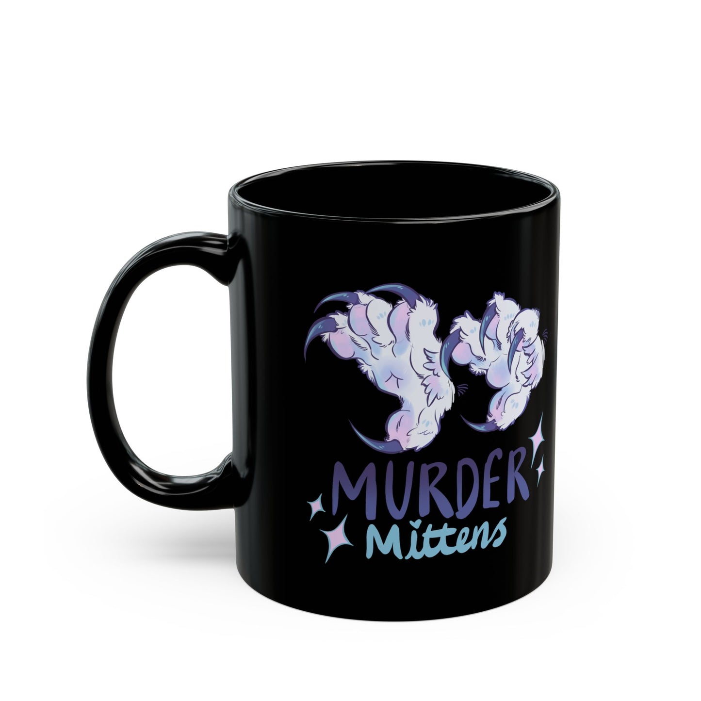 Murder Mittens - Black Mug (11oz, 15oz)